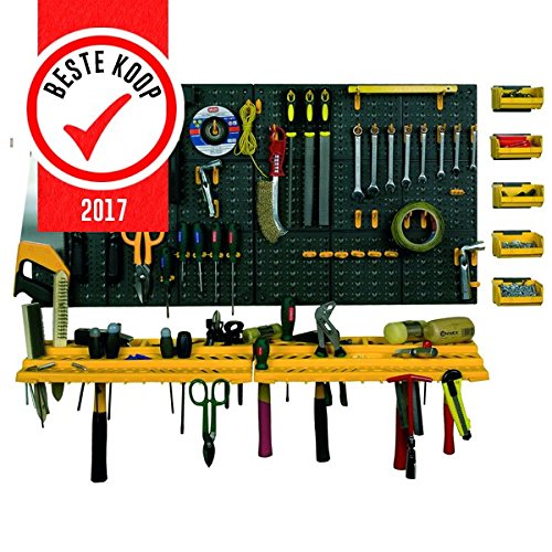 ArtPlast Werkzeug-Lochwand mit Haken + Konsolen + Sichtboxen - 2