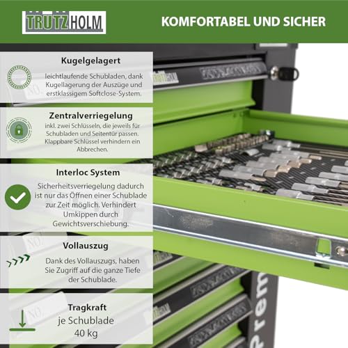 TRUTZHOLM® Werkstattwagen XXL bestückt - 10