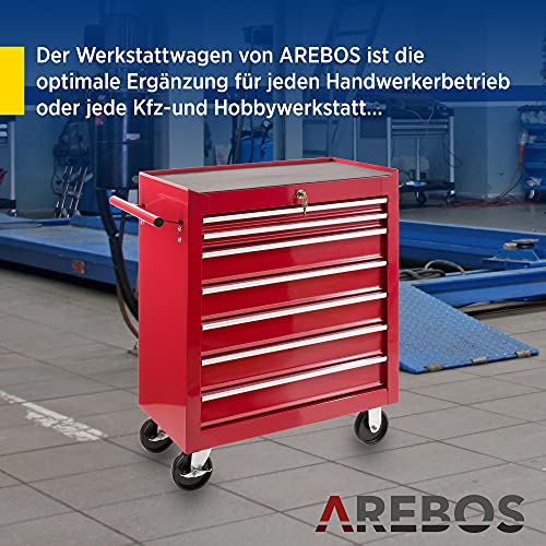 Arebos Werkstattwagen 7 Fächer - 4