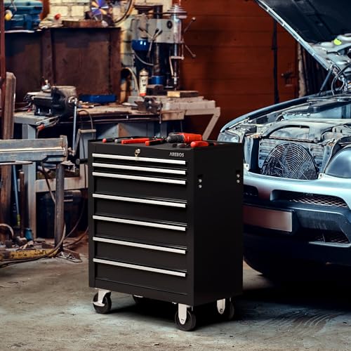 Arebos Werkstattwagen leer mit 7 Schubfächer - 9