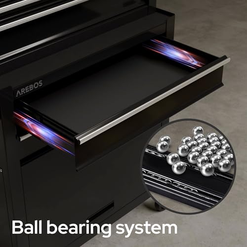 Arebos Werkstattwagen leer mit 9 Fächer - 2