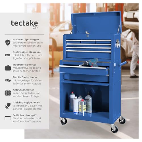 tectake Werkstattwagen leer mit Kofferaufsatz - 4