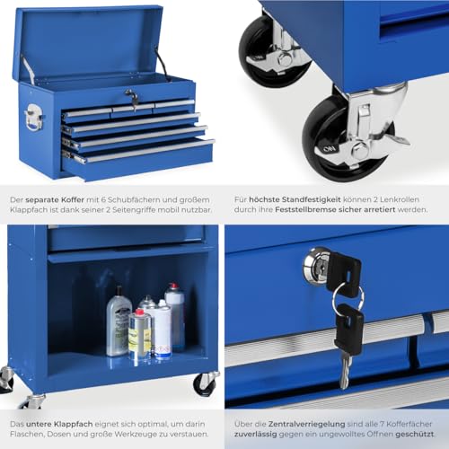 tectake Werkstattwagen leer mit Kofferaufsatz - 6