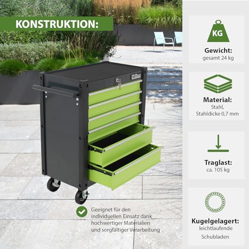 TRUTZHOLM Werkzeugwagen Trutzi leer Merkmale