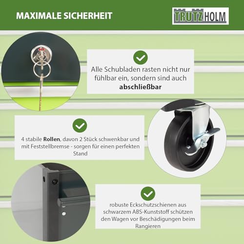 TRUTZHOLM Werkzeugwagen Trutzi leer Räder