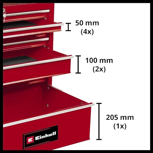 Einhell Werkstattwagen TC-TW 150 leer Abmessungen Schubladen