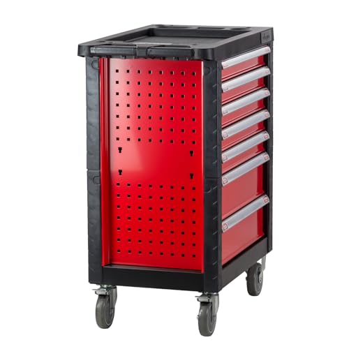 DEMA Werkstattwagen leer mit 7 Schubladen Seitenansicht