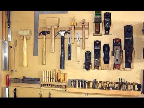 Not a french cleat system for organizing hand tools
