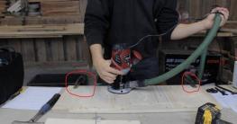 Einspannen des Werkstücks - Schraubzwingen für die Arbeit mit einer Oberfräse