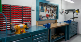 Werkzeugschränke in der Werkstatt